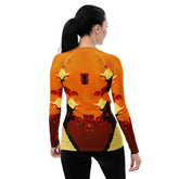Detail shot of SurArt 77 Rash Guard's protective yet fashionable fabric